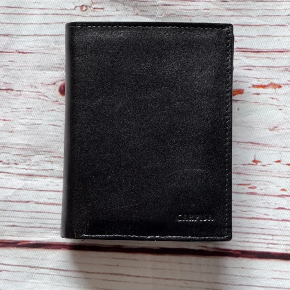 NIB Carpisa Torfino Go Wallet in Black Leather